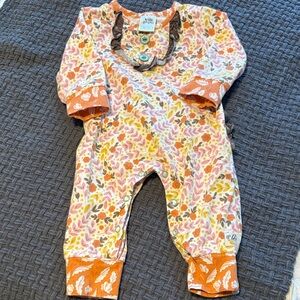 Kickee Pants Autumn Leaf Print Kids Footie